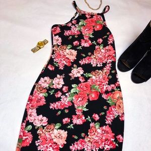 Floral Spaghetti Strap Dress
